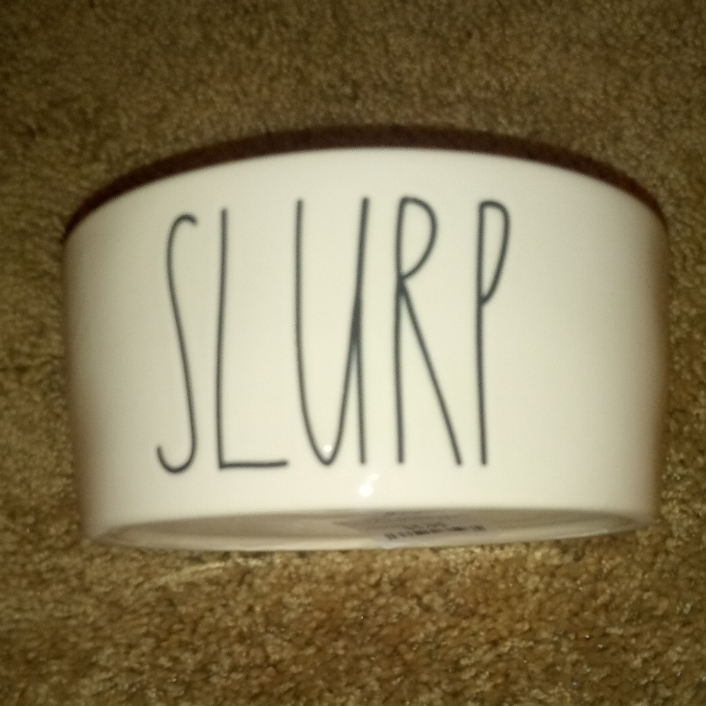 NWT Rae Dunn by Magenta SLURP Pet Dish Medium